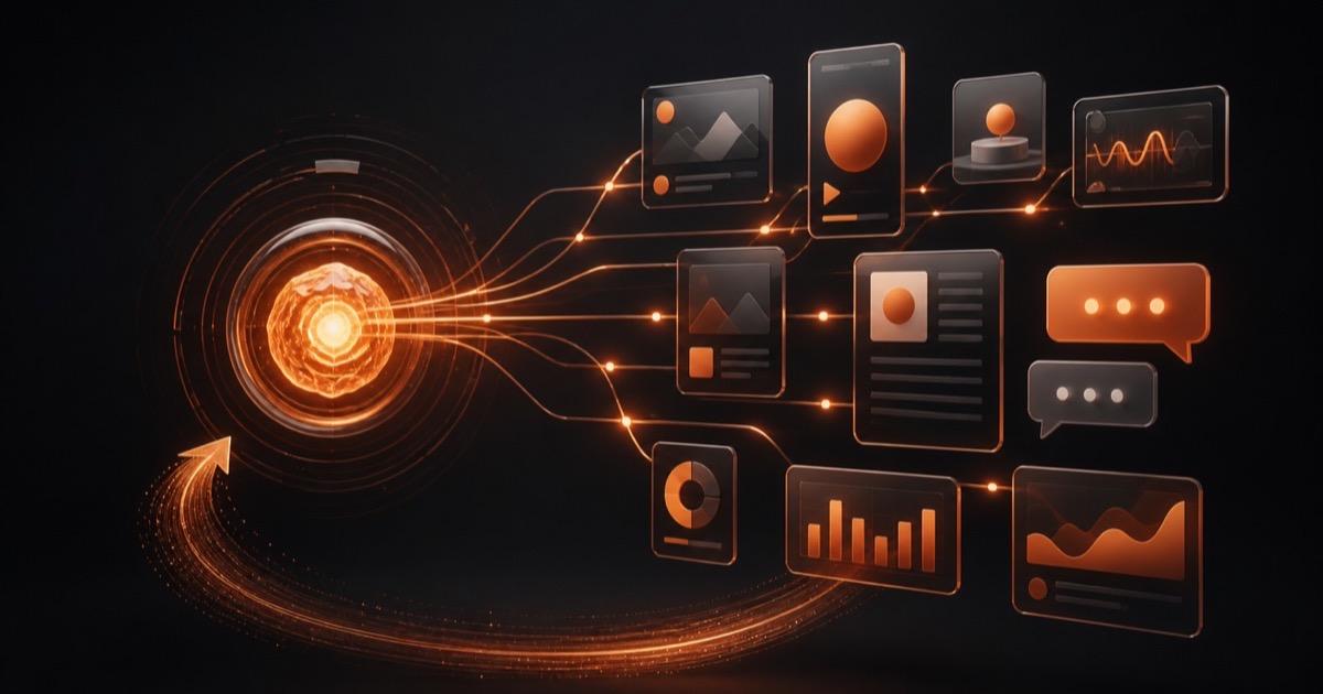 One founder insight becoming useful channel-specific content and measurable audience learning
